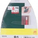 Lixas Delta G40/80/120/180 25pç refª 2607017112 BOSCH Lixas Delta G40/80/120/180 25pç refª 2607017112 BOSCH
