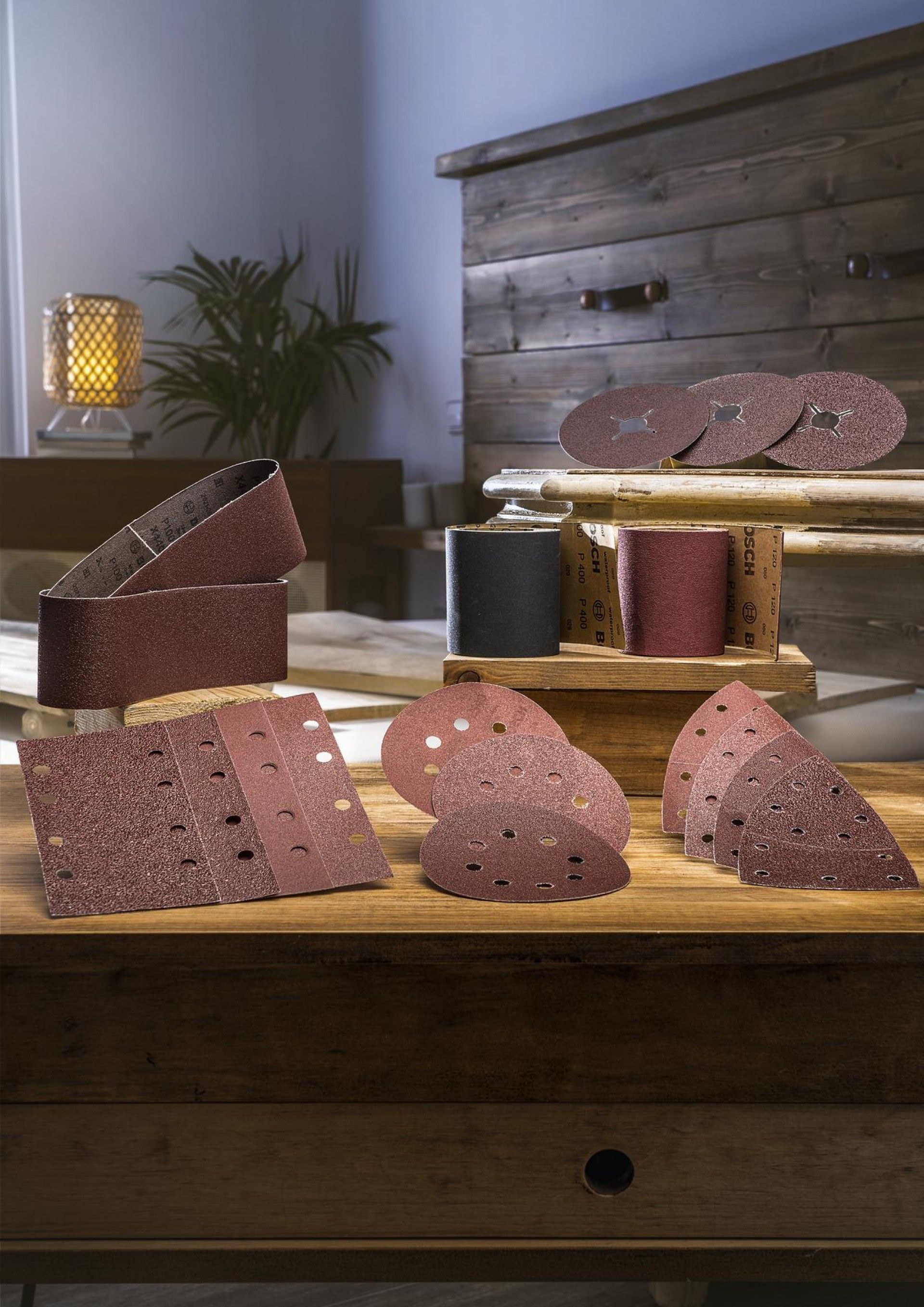 Lixas Delta G40/80/120/180 25pç refª 2607017112 BOSCH