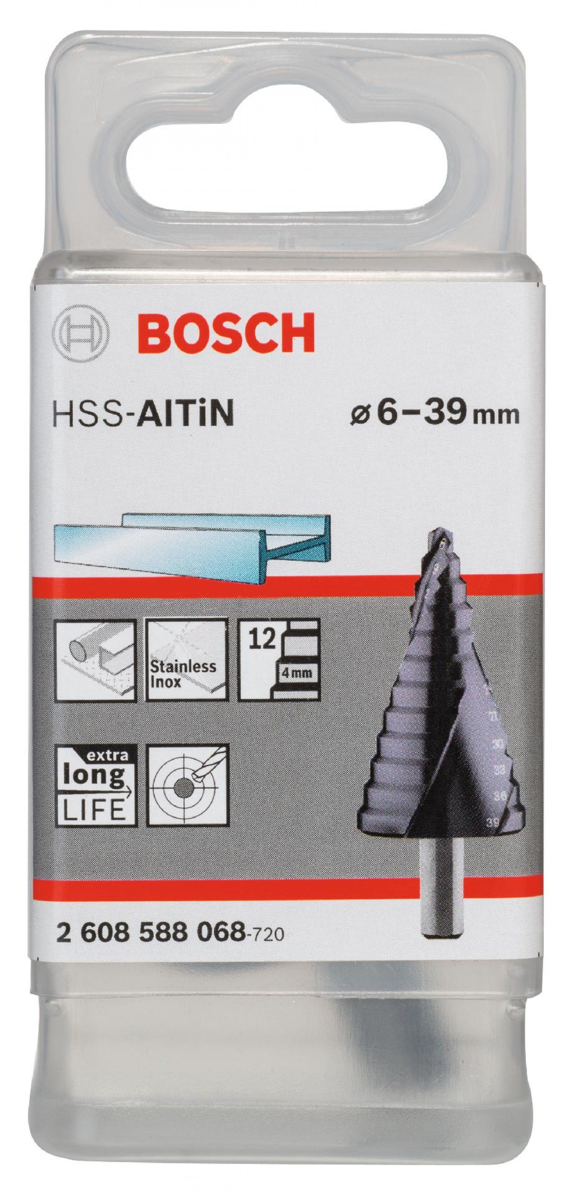 Broca escalonada HSS-AlTiN refª 2608588068 BOSCH
