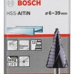 Broca escalonada HSS-AlTiN refª 2608588068 BOSCH Broca escalonada HSS-AlTiN refª 2608588068 BOSCH