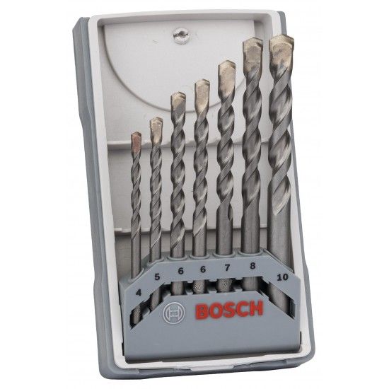 Kit Brocas para betão, 7 unidades, CYL-3, 4/5/6/6/7/8/10 mm refª 2607017082 BOSCH Kit Brocas para betão, 7 unidades, CYL-3, 4/5/6/6/7/8/10 mm refª 2607017082 BOSCH