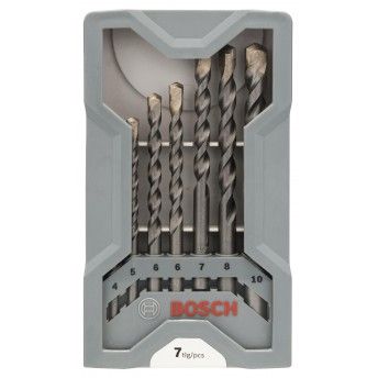 Kit Brocas para bet�o, 7 unidades, CYL-3, 4/5/6/6/7/8/10 mm ref� 2607017082 BOSCH