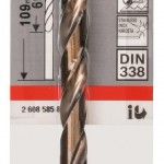 Broca em HSS-Co, DIN 338 ref� 2608585859 BOSCH