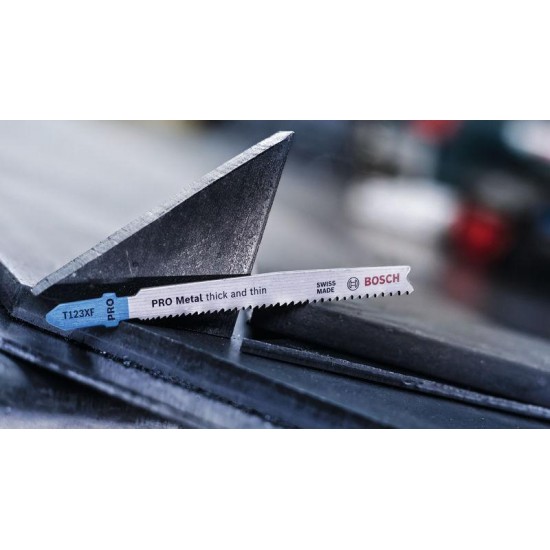 L�mina de serra vertical PRO Metal thick and thin T123XF, 100 mm, 25 unid. ref� 2608638474 BOSCH
