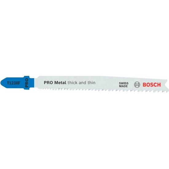 L�mina de serra vertical PRO Metal thick and thin T123XF, 100 mm, 25 unid. ref� 2608638474 BOSCH