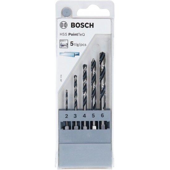 Kit Brocas hex. em HSS PointTeQ, 5 unidades, 2 - 6 mm refª 2607002824 BOSCH Kit Brocas hex. em HSS PointTeQ, 5 unidades, 2 - 6 mm refª 2607002824 BOSCH