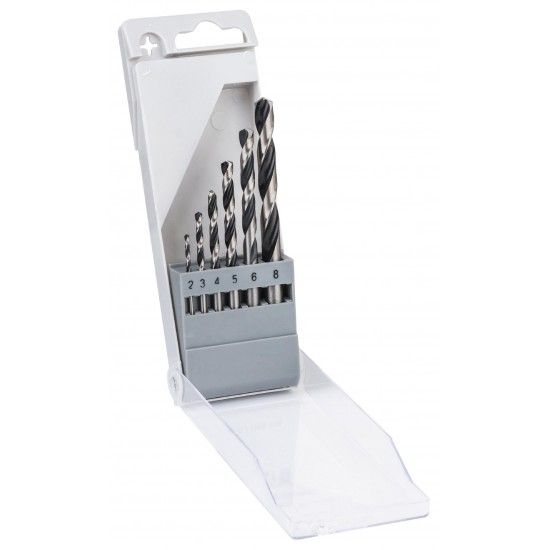 Kit Brocas para metal HSS PointTeQ, 6 unidades, 2 - 8 mm refª 2608577346 BOSCH Kit Brocas para metal HSS PointTeQ, 6 unidades, 2 - 8 mm refª 2608577346 BOSCH