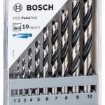 Kit Brocas para metal HSS PointTeQ, 10 unidades, 1 - 10 mm refª 2608577348 BOSCH Kit Brocas para metal HSS PointTeQ, 10 unidades, 1 - 10 mm refª 2608577348 BOSCH