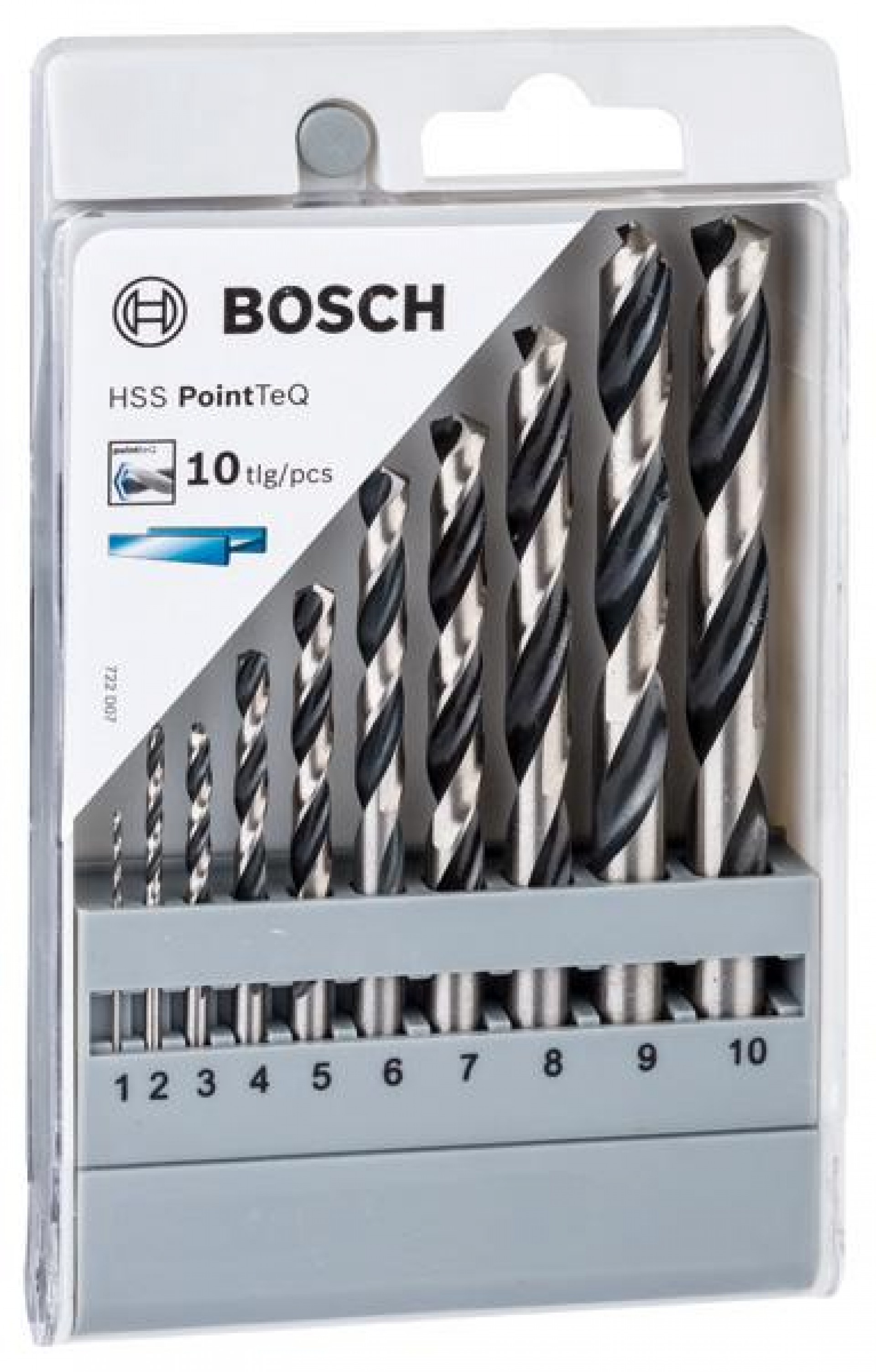 Kit Brocas para metal HSS PointTeQ, 10 unidades, 1 - 10 mm refª 2608577348 BOSCH