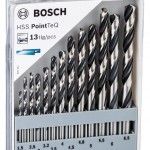 Kit Brocas para metal HSS PointTeQ, 13 unidades, 1,5 - 6,5 mm refª 2608577349 BOSCH Kit Brocas para metal HSS PointTeQ, 13 unidades, 1,5 - 6,5 mm refª 2608577349 BOSCH