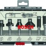 Fresa  Bit Trim and Edging Set, Shank 8 mm, 6 pcs ref� 2607017469 BOSCH