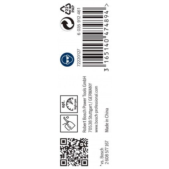 Broca PRO Metal HSS-G, 3,8 x 43 x 75 mm, 10 unid. ref� 2608585484 BOSCH