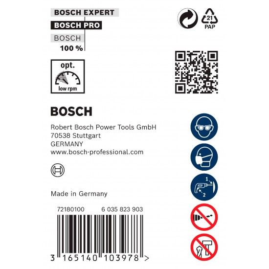 Broca para cofragens PRO Wood HSS, 12 x 100 x 600 mm, SDS plus refª 2608597403 BOSCH Broca para cofragens PRO Wood HSS, 12 x 100 x 600 mm, SDS plus refª 2608597403 BOSCH