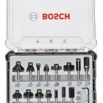 Fresa Bit Mixed Set, Shank 6 mm, 15 pcs refª 2607017471 BOSCH Fresa Bit Mixed Set, Shank 6 mm, 15 pcs refª 2607017471 BOSCH