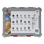 Fresa Bit Mixed Set, Shank 6 mm, 15 pcs refª 2607017471 BOSCH Fresa Bit Mixed Set, Shank 6 mm, 15 pcs refª 2607017471 BOSCH
