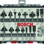 Fresa Bit Mixed Set, Shank 6 mm, 15 pcs refª 2607017471 BOSCH Fresa Bit Mixed Set, Shank 6 mm, 15 pcs refª 2607017471 BOSCH