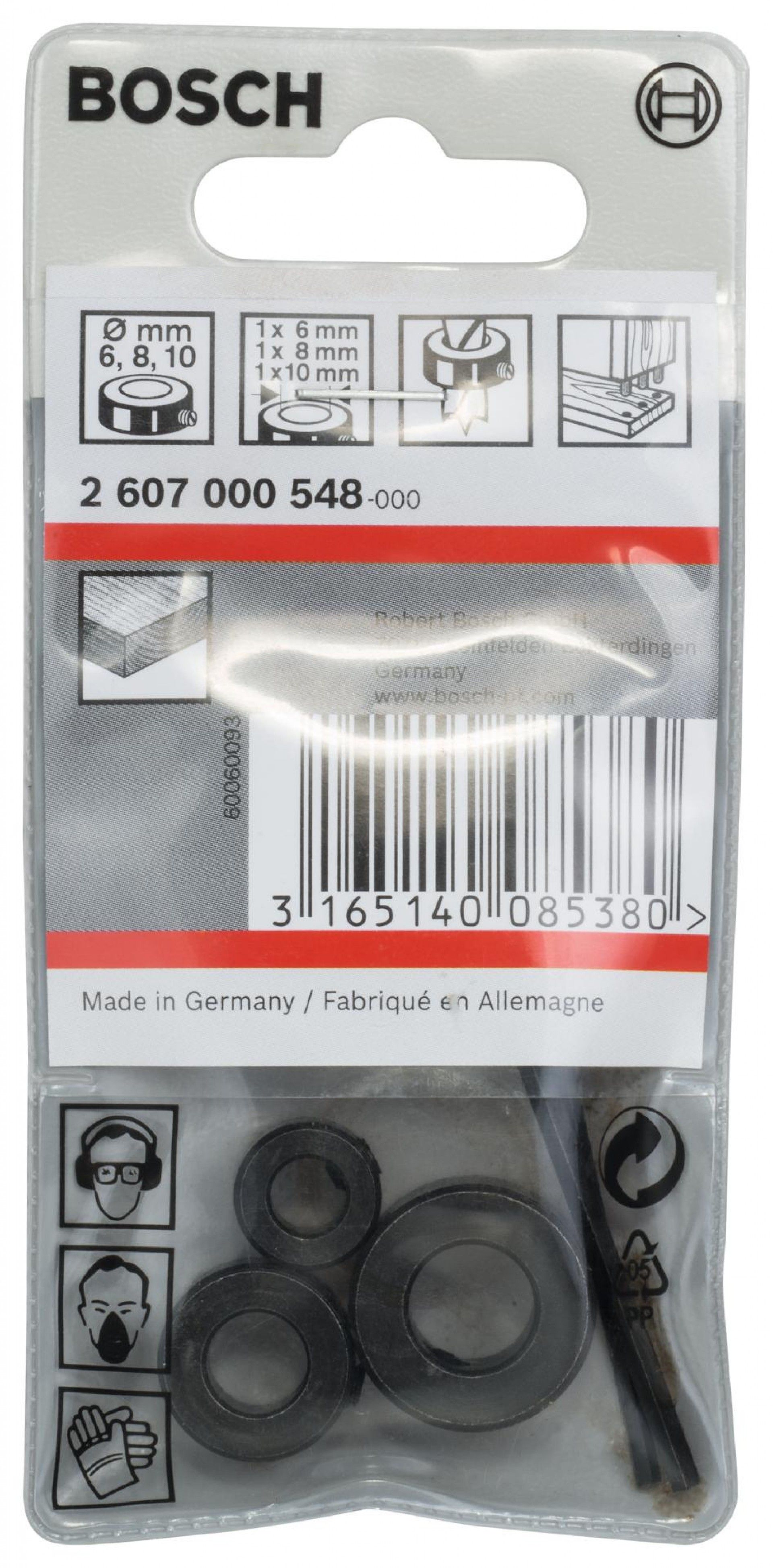 Conjunto detopes de profundidade para perfuração de madeira, 6/8/10 mm refª 2607000548 BOSCH