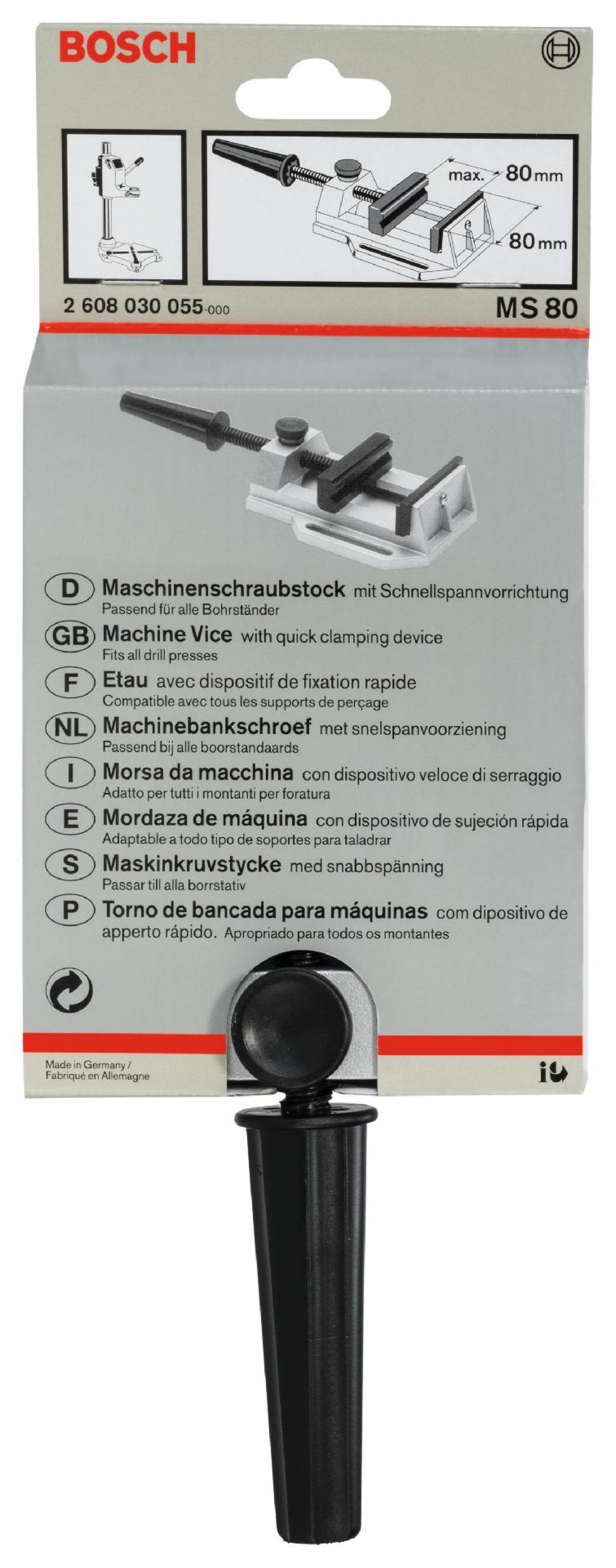 Torno de bancada MS 80 refª 2608030055 BOSCH