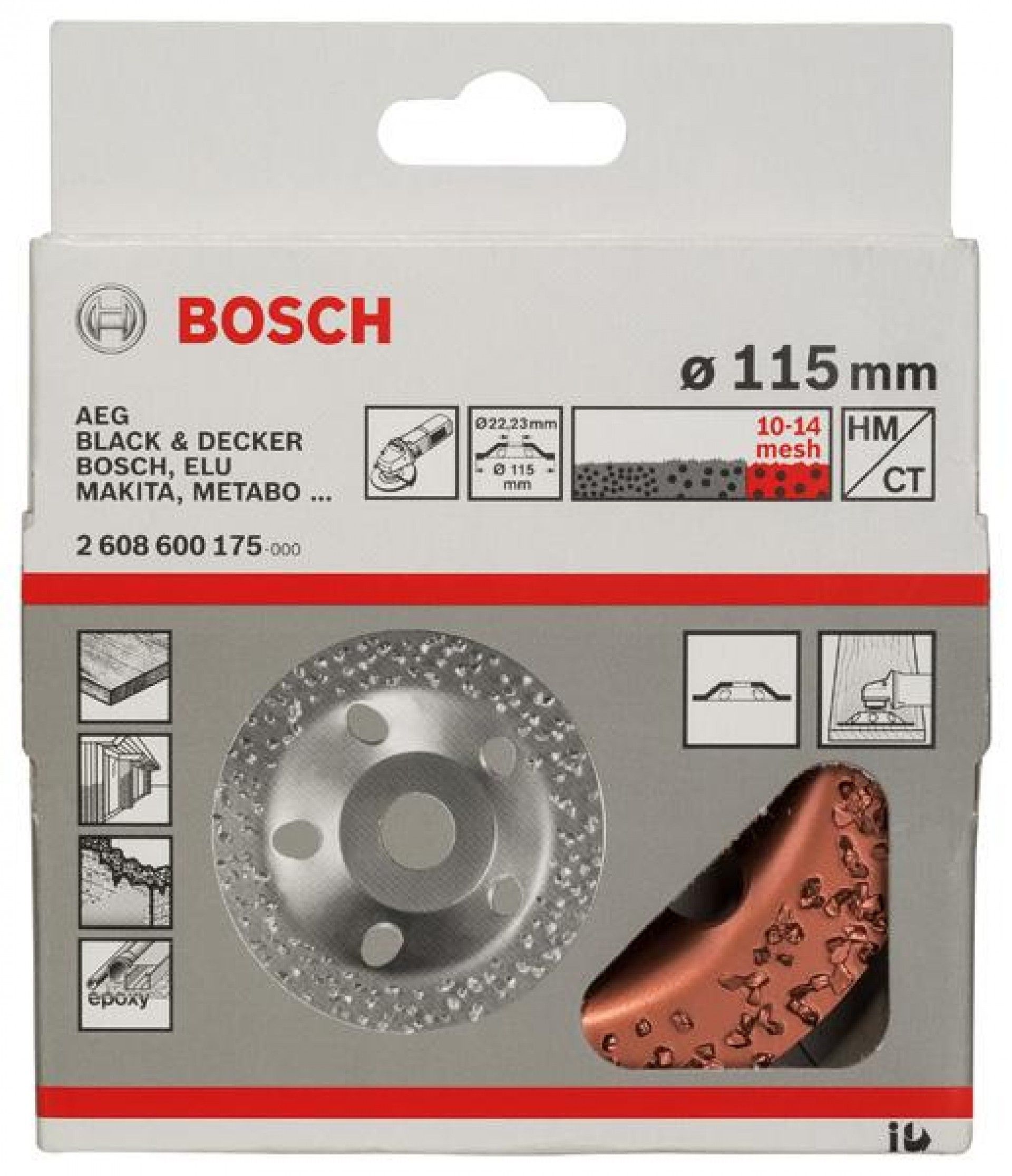 Mó tipo tacho de metal duro refª 2608600175 BOSCH