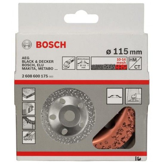 Mó tipo tacho de metal duro refª 2608600175 BOSCH Mó tipo tacho de metal duro refª 2608600175 BOSCH