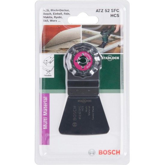 Espátula p/multifunções HCS Starlock ATZ 52 SFC, flexível38 x 52 mm refª 2609256955 BOSCH Espátula p/multifunções HCS Starlock ATZ 52 SFC, flexível38 x 52 mm refª 2609256955 BOSCH