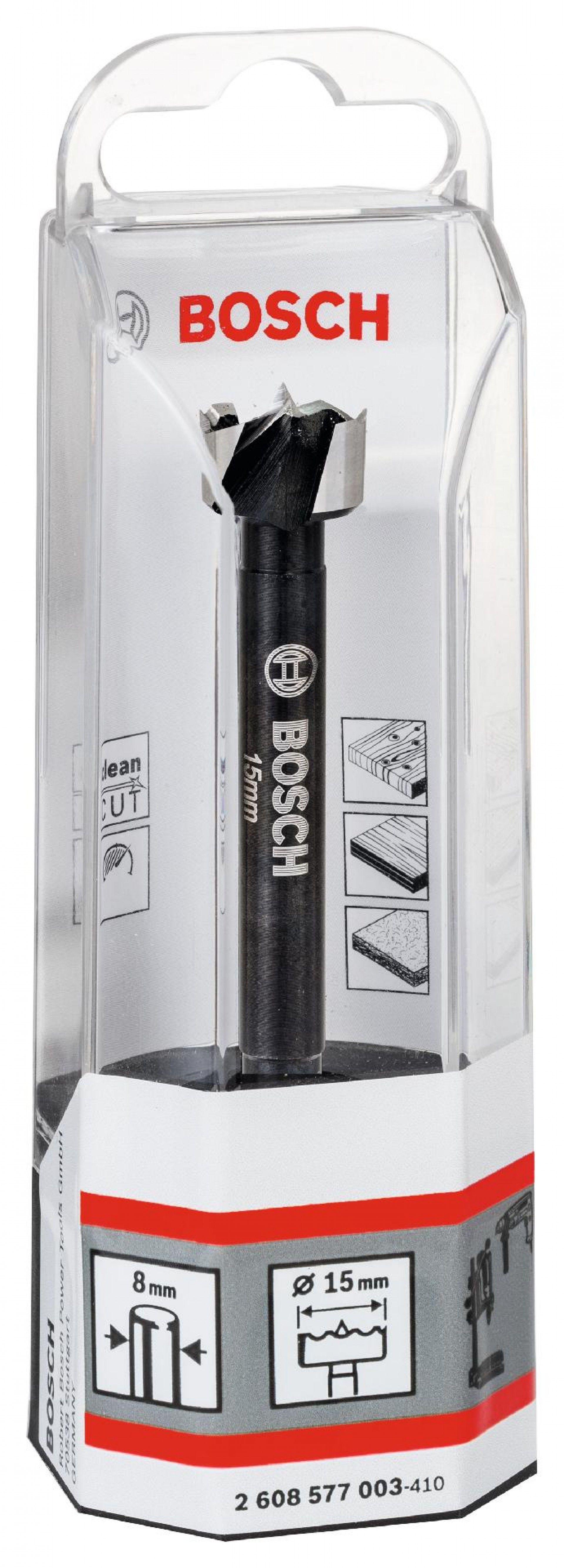 Broca Forstner 15 mm refª 2608577003 BOSCH