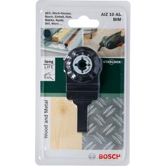 L�mina de serra de imers�o Starlock HCS AIZ 10 AB Wood and Metal10 x 20 mm ref� 2609256949 BOSCH