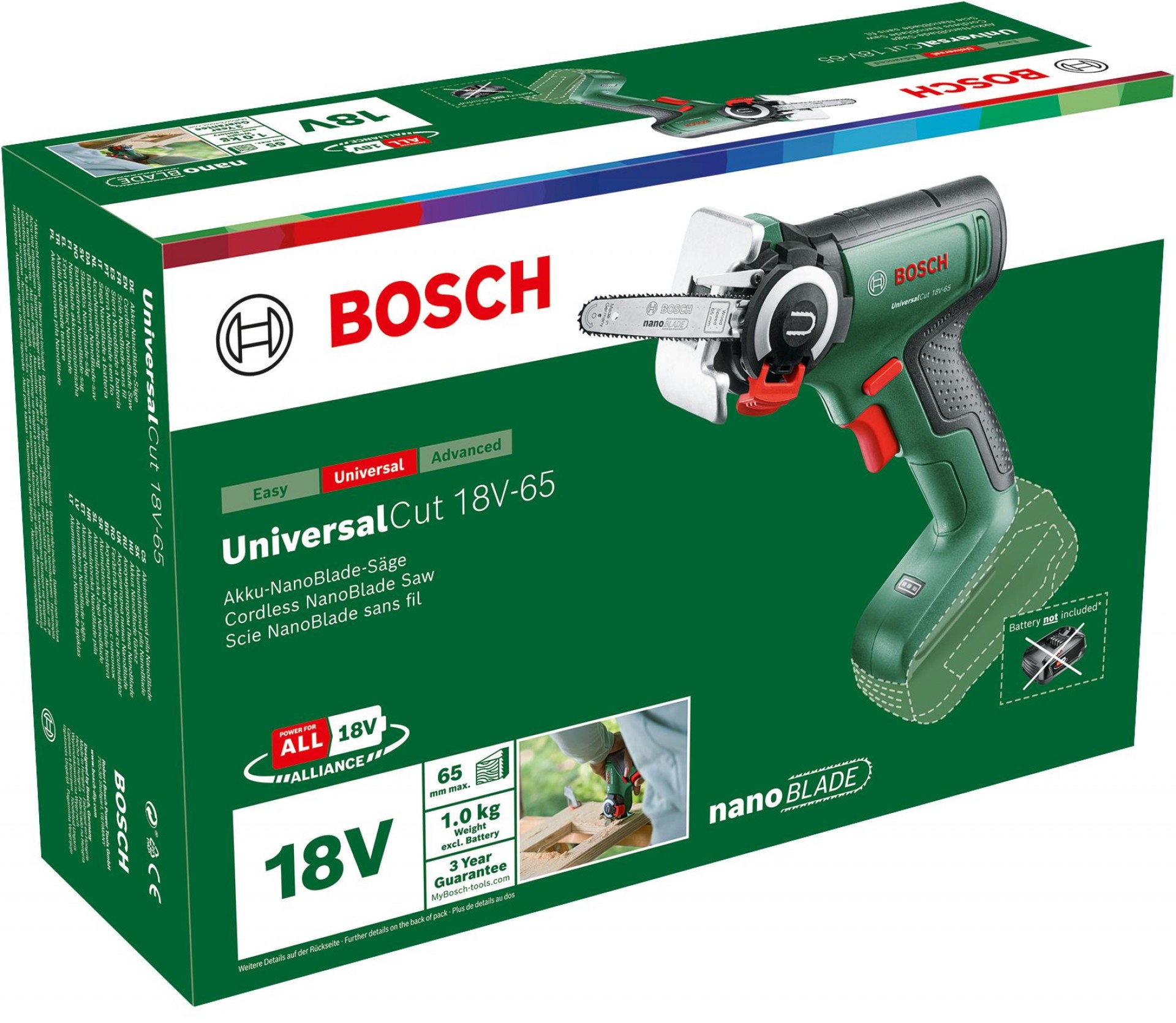 Serra NanoBlade sem fio UniversalCut 18V-65 refª 06033D5200 BOSCH