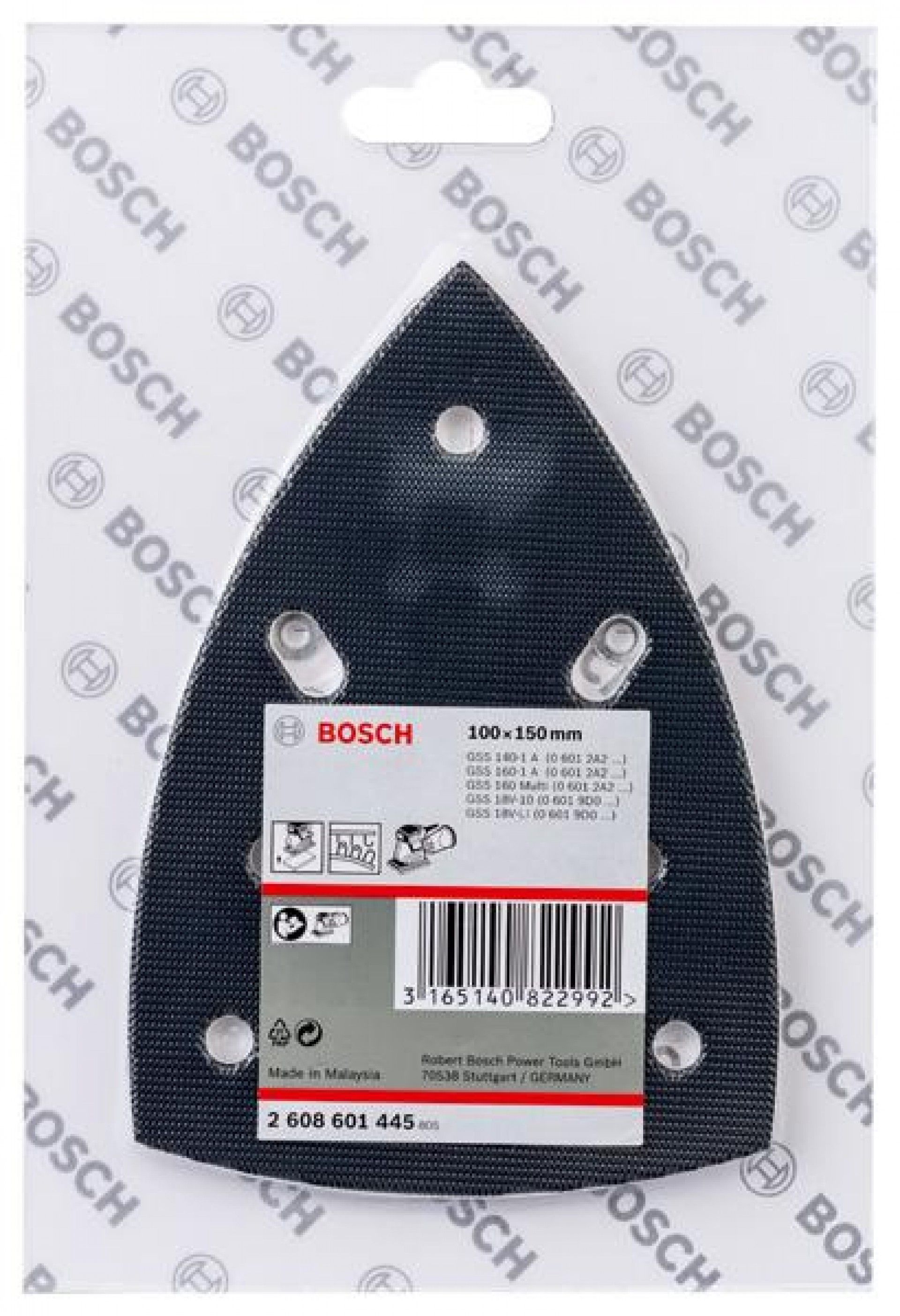 Placa de lixar refª 2608601445 BOSCH