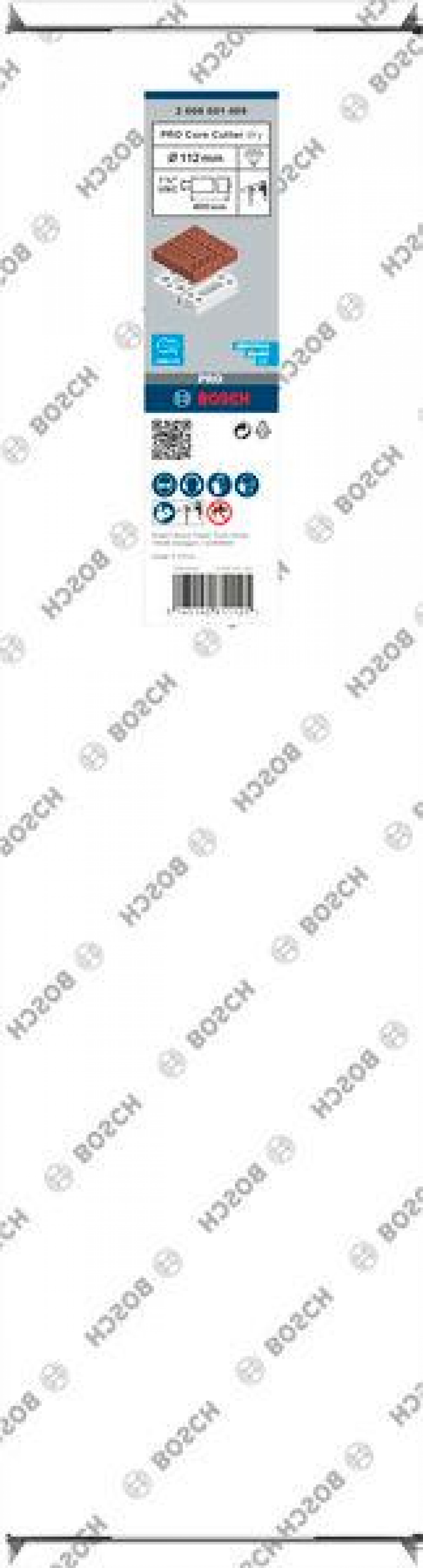 Broca PRO Core Cutter dry, 112 x 400 mm, 1 ¼ poleg UNC refª 2608601409 BOSCH