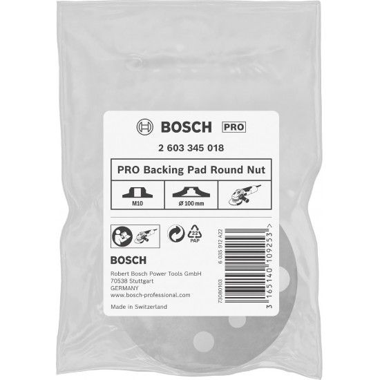 Porca redonda de apoio PRO, M10, 100 mm ref� 2603345018 BOSCH