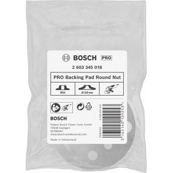 Porca redonda de apoio PRO, M10, 100 mm ref� 2603345018 BOSCH