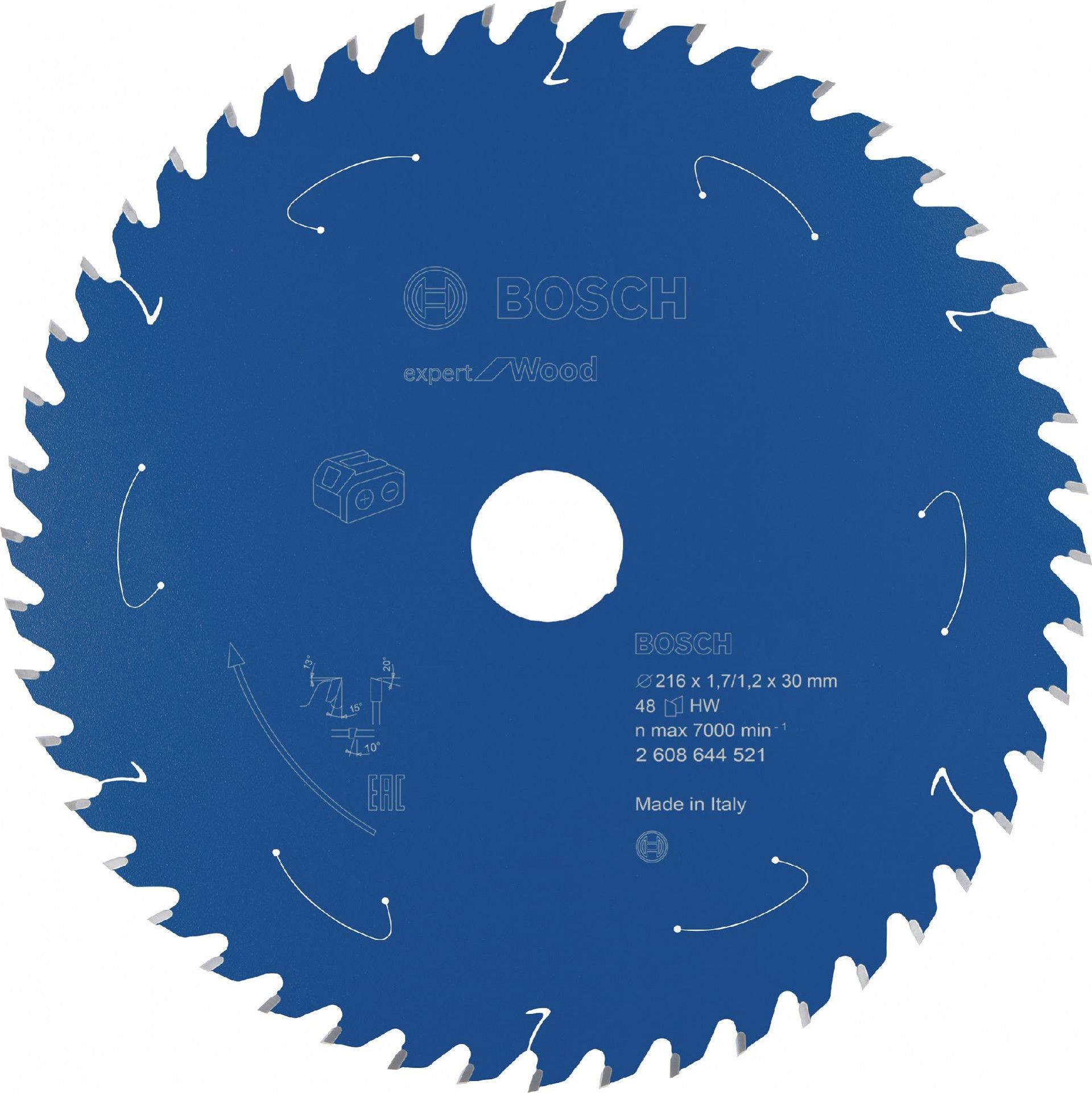 Disco Expert for Wood 216x1,7/1,2x30 T48 refª 2608644521 BOSCH