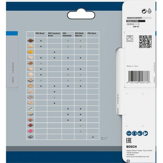 Disco sem fios PRO Aluminium cordless, 140 x 1,6 x 20 mm refª 2608837755 BOSCH Disco sem fios PRO Aluminium cordless, 140 x 1,6 x 20 mm refª 2608837755 BOSCH