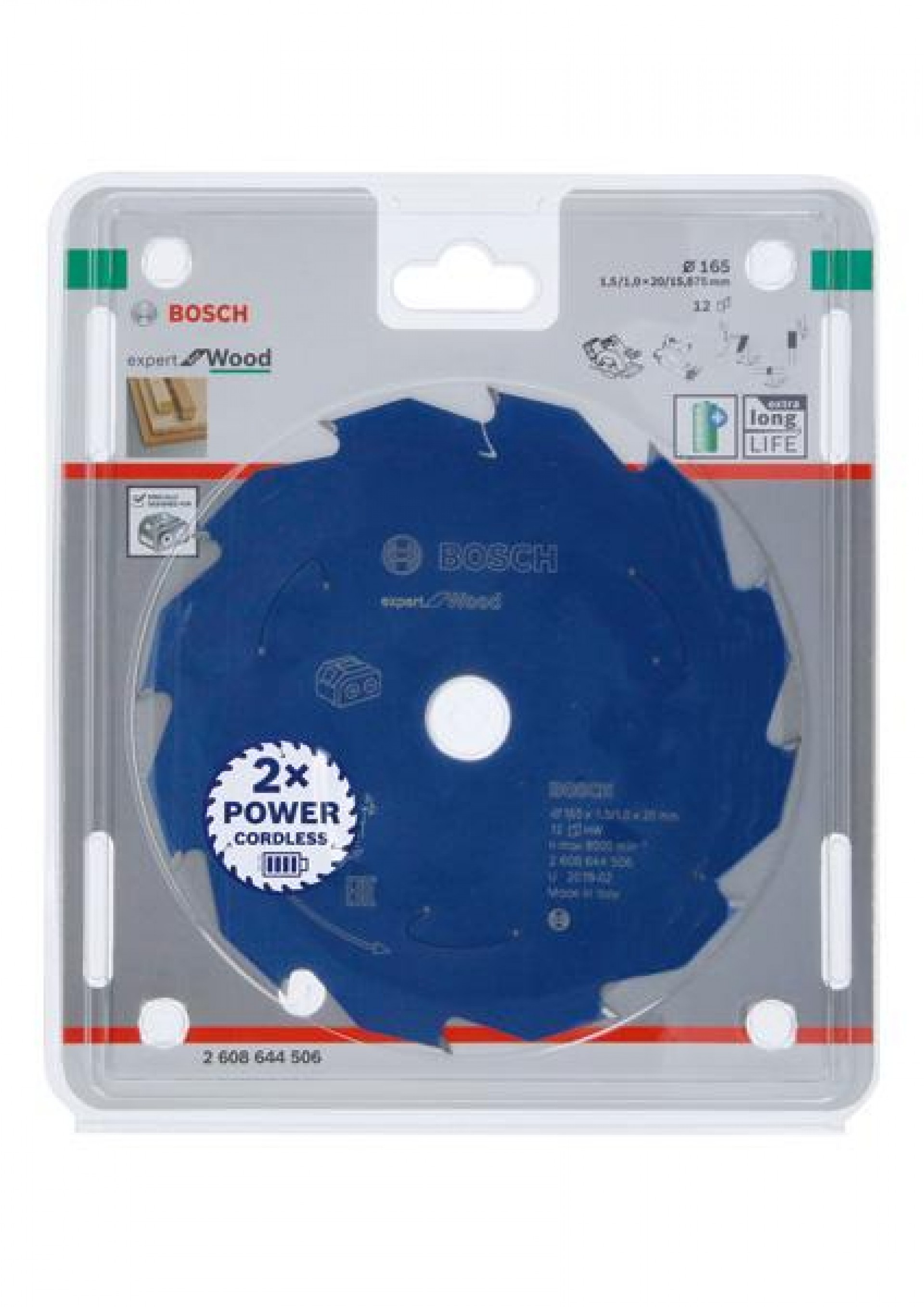 Disco Expert for Wood 165x1,5/1x20 T12 refª 2608644506 BOSCH