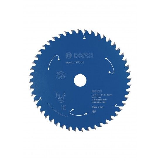 Disco Expert for Wood 165x1,5/1x20 T48 refª 2608644509 BOSCH Disco Expert for Wood 165x1,5/1x20 T48 refª 2608644509 BOSCH