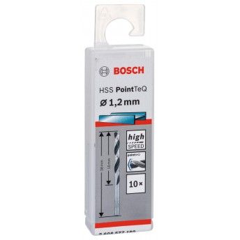 Broca helicoidal HSS PointTeQ 1,2 mm ref� 2608577180 BOSCH