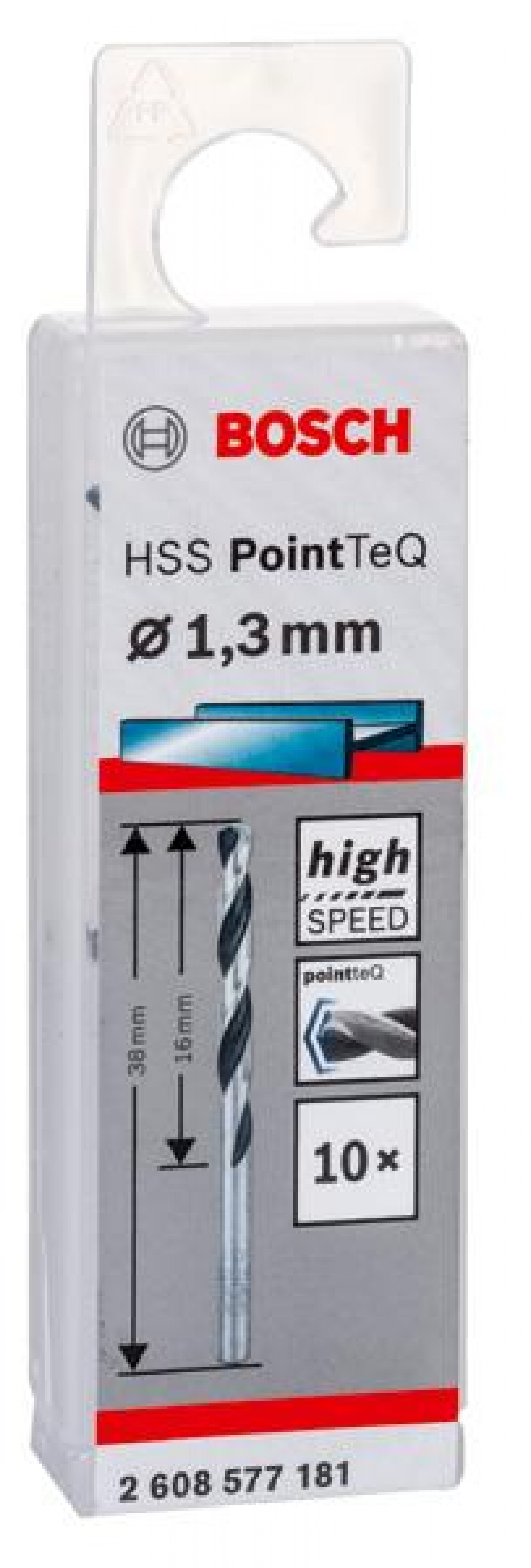 Broca helicoidal HSS PointTeQ 1,3 mm refª 2608577181 BOSCH