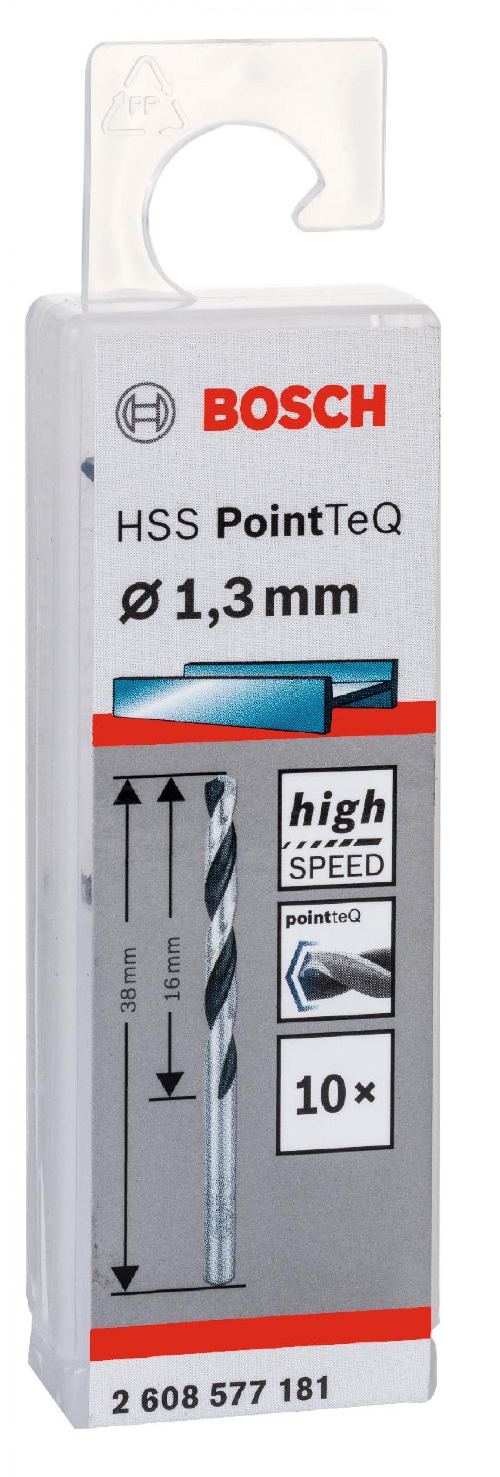 Broca helicoidal HSS PointTeQ 1,3 mm refª 2608577181 BOSCH