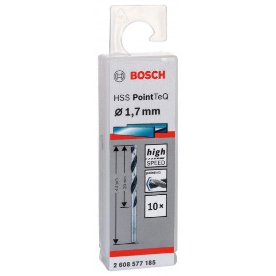Broca helicoidal HSS PointTeQ 1,7 mm ref� 2608577185 BOSCH