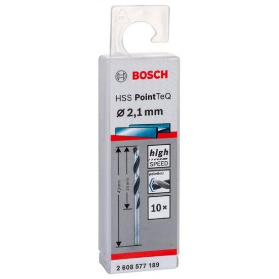 Broca helicoidal HSS PointTeQ 2,1 mm ref� 2608577189 BOSCH
