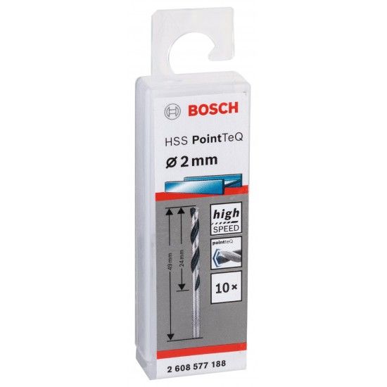 Broca helicoidal HSS PointTeQ 2,0 mm ref 2608577188 BOSCH
