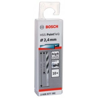 Broca helicoidal HSS PointTeQ 2,4 mm ref� 2608577192 BOSCH