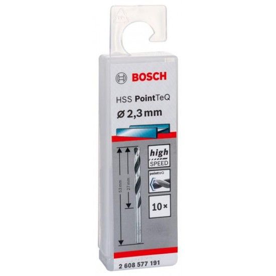 Broca helicoidal HSS PointTeQ 2,3 mm ref� 2608577191 BOSCH