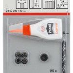 Conjunto de buchas de madeira, 32 unidades, 6 mm refª 2607000449 BOSCH Conjunto de buchas de madeira, 32 unidades, 6 mm refª 2607000449 BOSCH