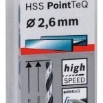 Broca helicoidal HSS PointTeQ 2,6 mm refª 2608577194 BOSCH Broca helicoidal HSS PointTeQ 2,6 mm refª 2608577194 BOSCH