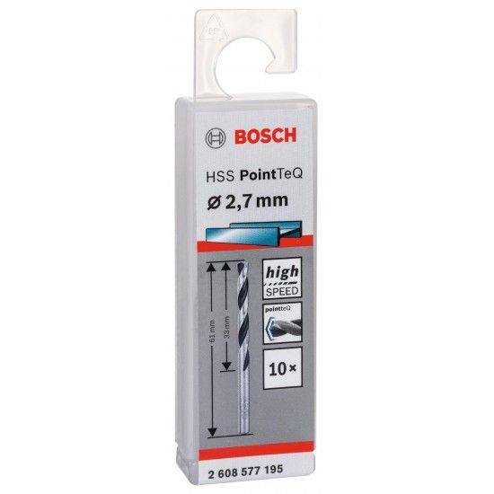Broca helicoidal HSS PointTeQ 2,7 mm ref� 2608577195 BOSCH