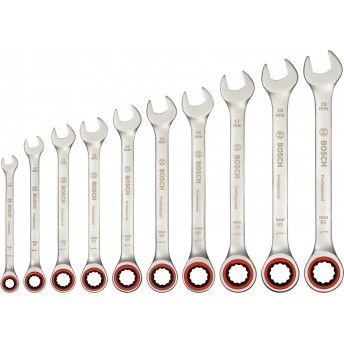 Kit  chaves combinadas c/roquete 10p ref 1600A02AU0 BOSCH