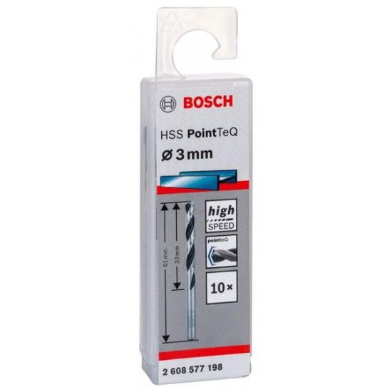 Broca helicoidal HSS PointTeQ 3,0 mm ref 2608577198 BOSCH