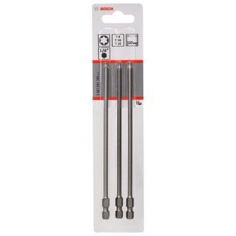 Conjunto de 3 pontas de aparafusar extraduras ref 2607001763 BOSCH